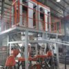 Máy thổi màng nhựa HDPE LDPE trục vít đơn hai đầu