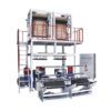 Máy thổi màng nhựa HDPE LDPE trục vít đơn hai đầu