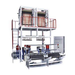 Máy thổi màng nhựa HDPE LDPE trục vít đơn hai đầu
